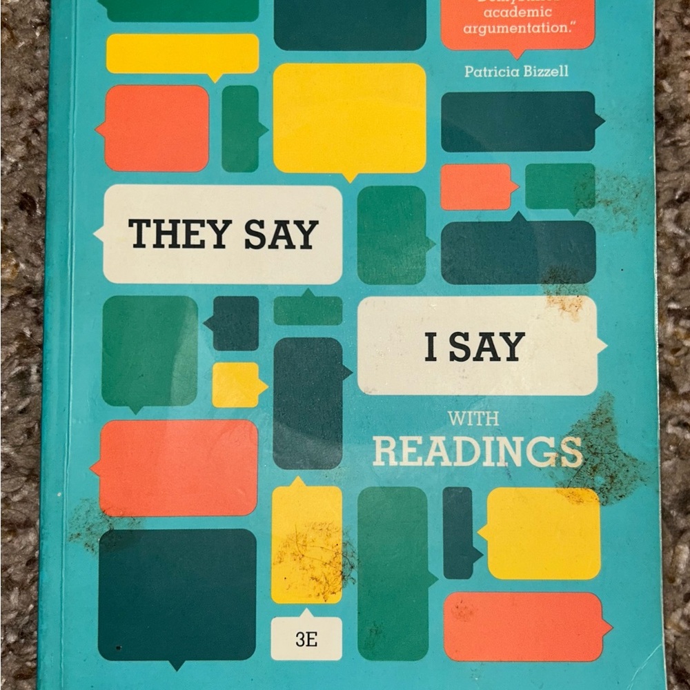 They Say I Say Book with Readings